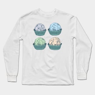 Candy chocolate truffles in foil and paper cup Long Sleeve T-Shirt